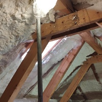 Zateplení sedlové střechy a štítů půdy, Frýdek-Místek — fotka 1